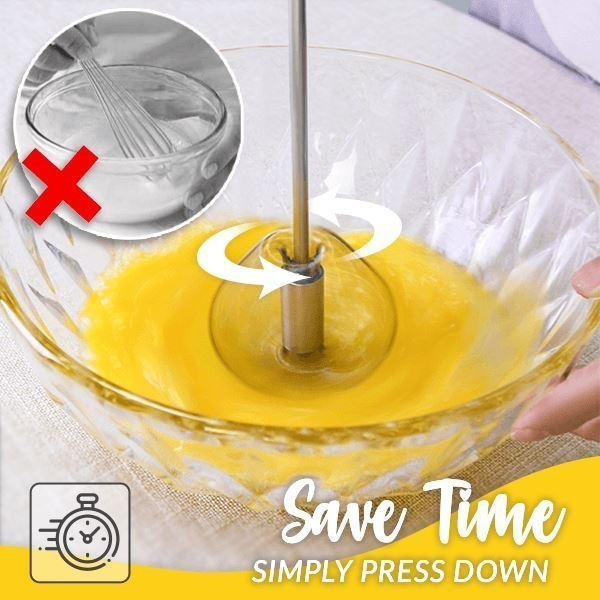(MOTHER'S DAY HOT SALE)Stainless Steel Semi-Automatic Whisk--BUY 2 GET 2 FREE