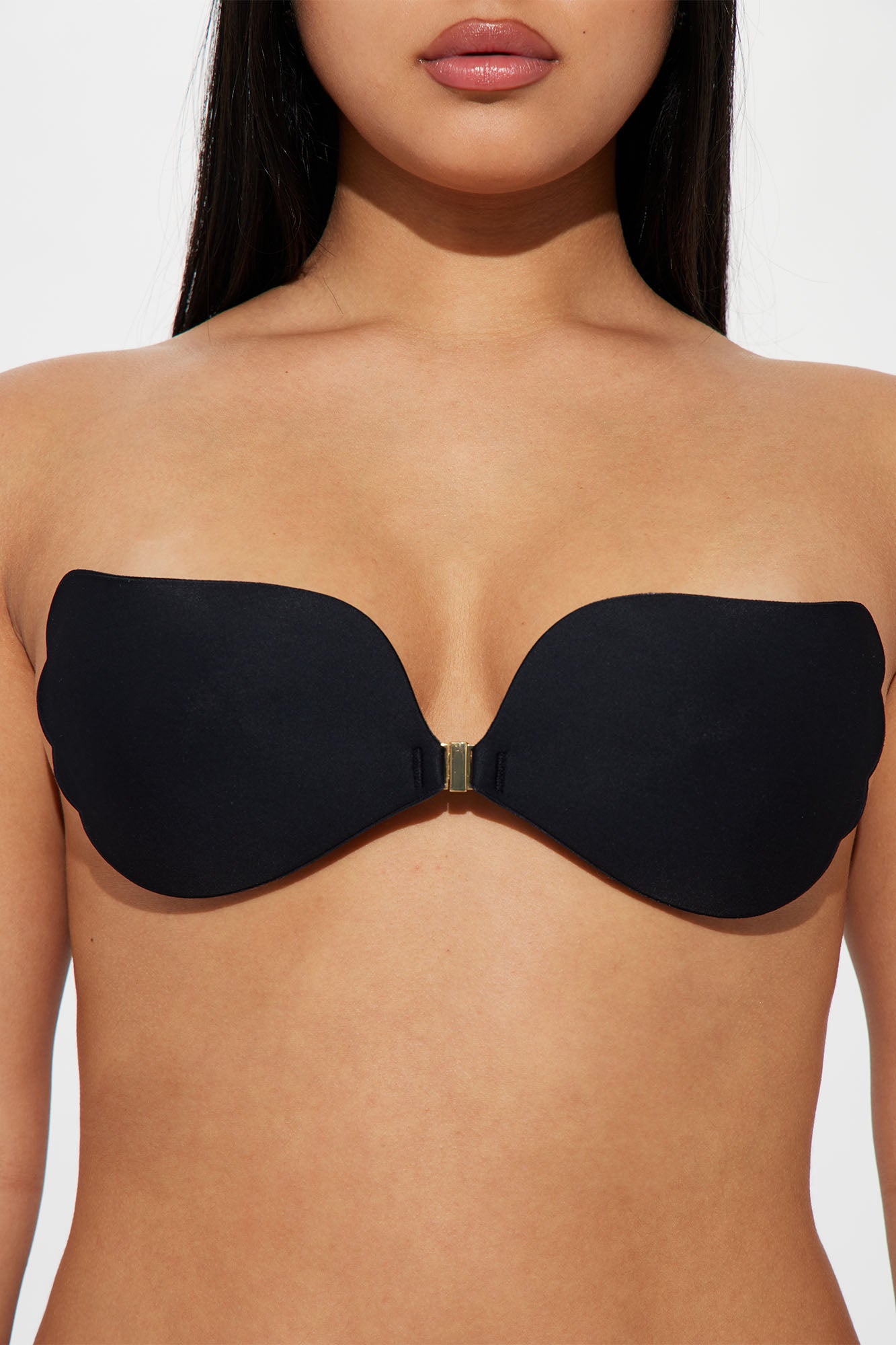 Hooked On You Push Up Invisible Bra - Black