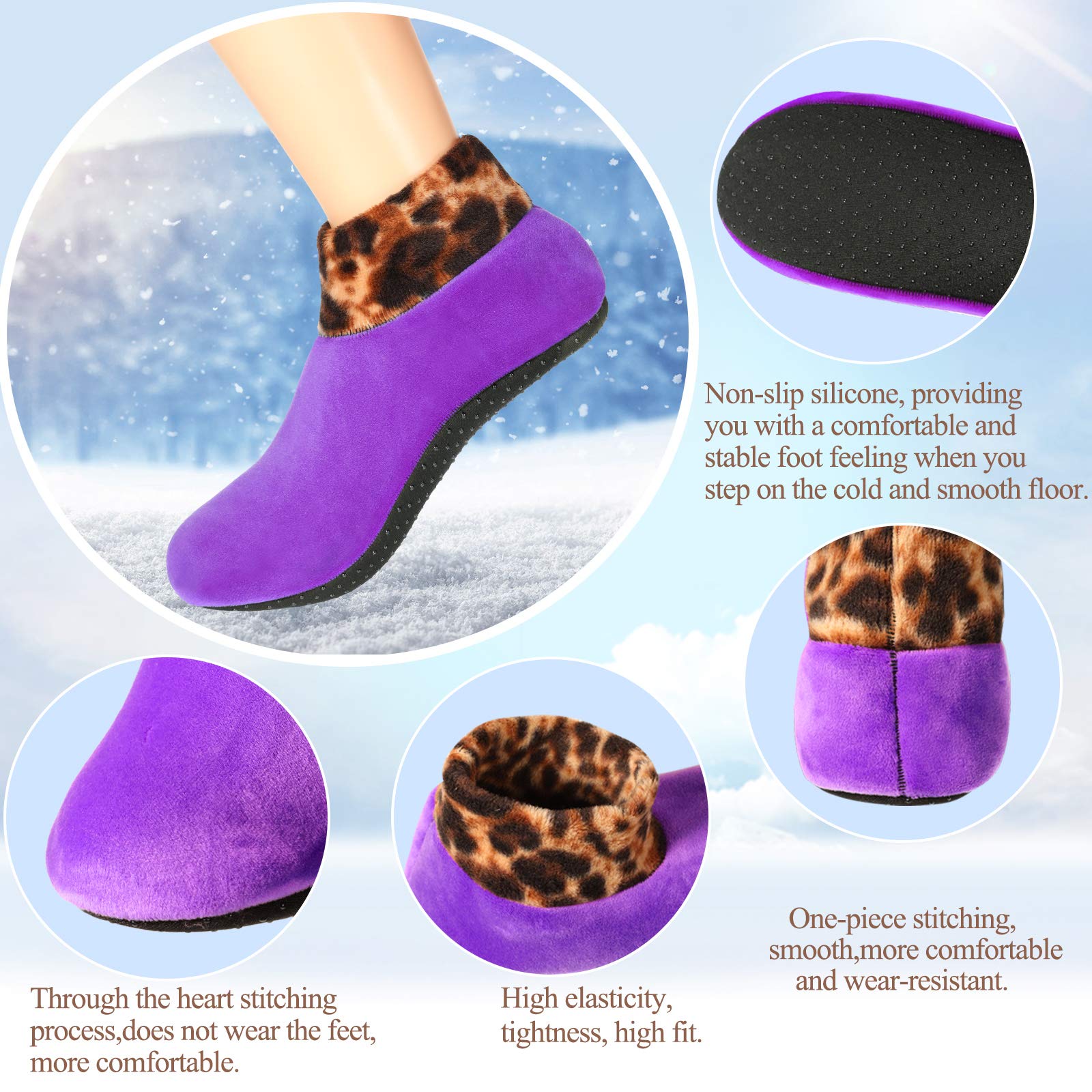 (⚡⚡Last Day Promotion-SAVE 50% OFF) Women Indoor Non-slip Thermal Socks [Free Size] - Buy 6 Pairs Get 20% OFF!