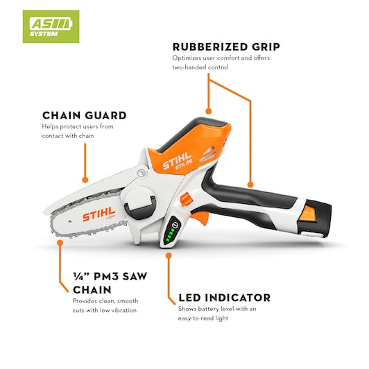 STIHL GTA 26 Garden Pruner with 10.8V Lithium-Ion Battery and Charger