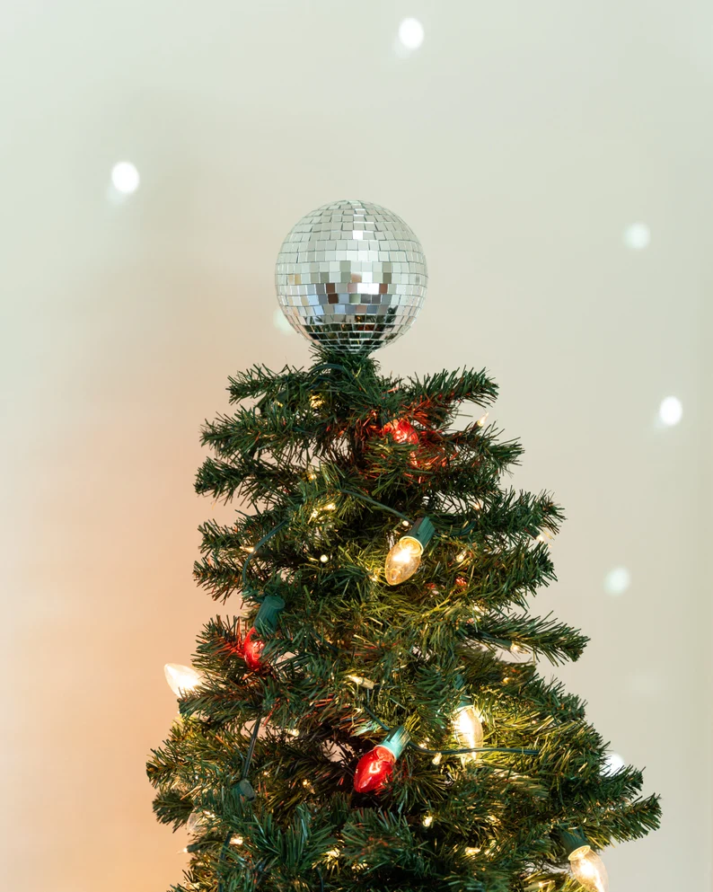 Disco Ball Christmas Tree Topper