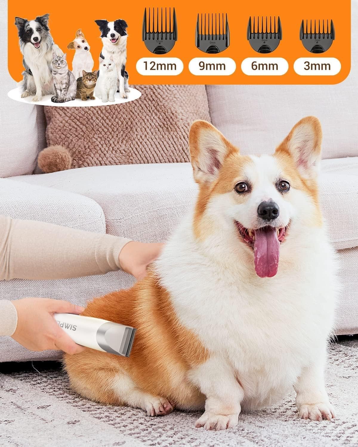 Simple Way Pet Grooming Vacuum 6 in 1 Dog Grooming Kit