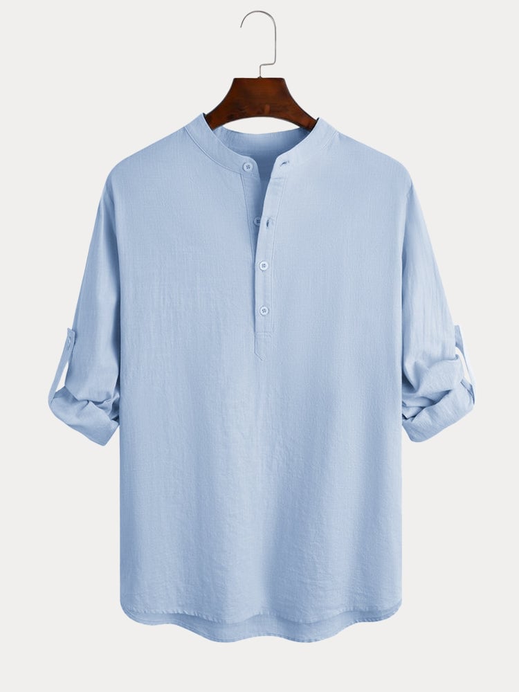 🔥Men's  Cotton Linen Casual Long Sleeve Shirt