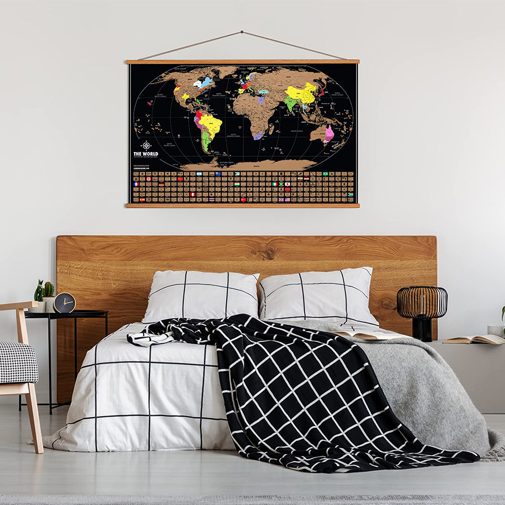 50%OFF⭐️Scratch Off Map Of The World Large Size Upgraded Version