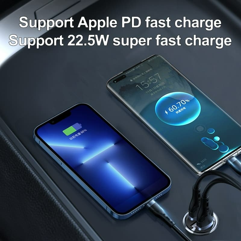 Dual Charger Car Mini Super Fast Charger