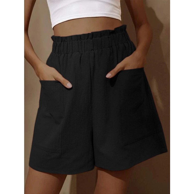 Women's Summer High Waist Wide Leg Casual Shorts - Buy 2 free shipping