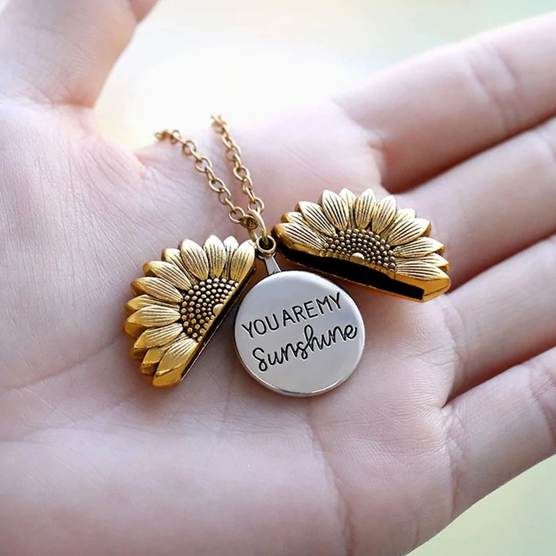 You Are My Sunshine Vintage Pendant Necklace