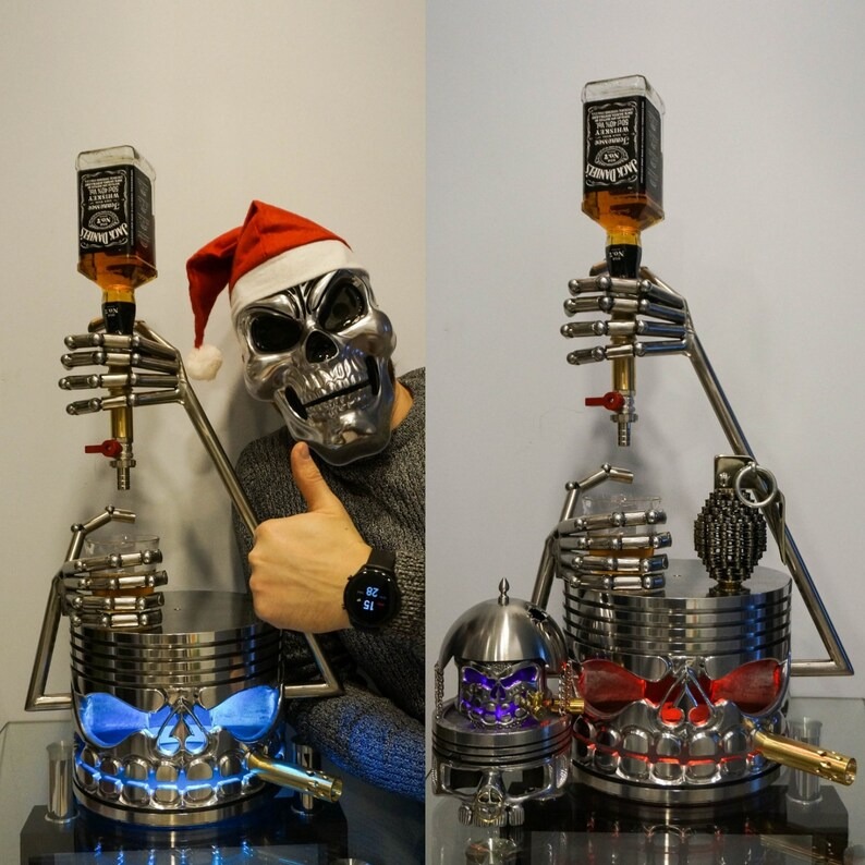 Stainless Steel Skeleton Alcohol Dispenser