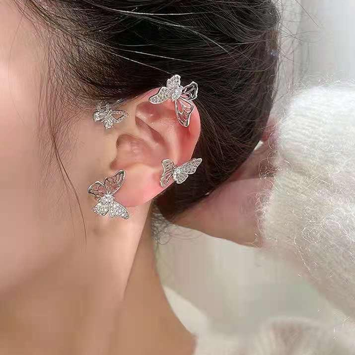 Hollowed Out Butterfly Earrings