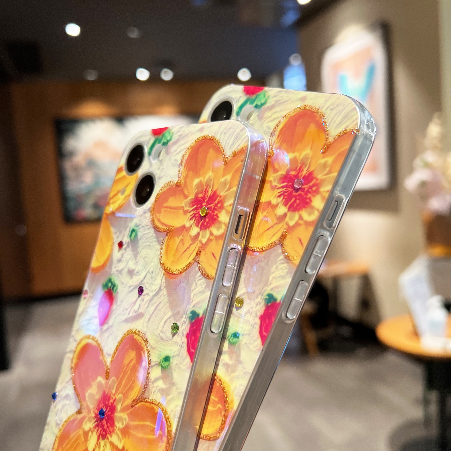 (BUY 2 GET 15% OFF)  Oil Painting Flower Pattern Mobile Phone case