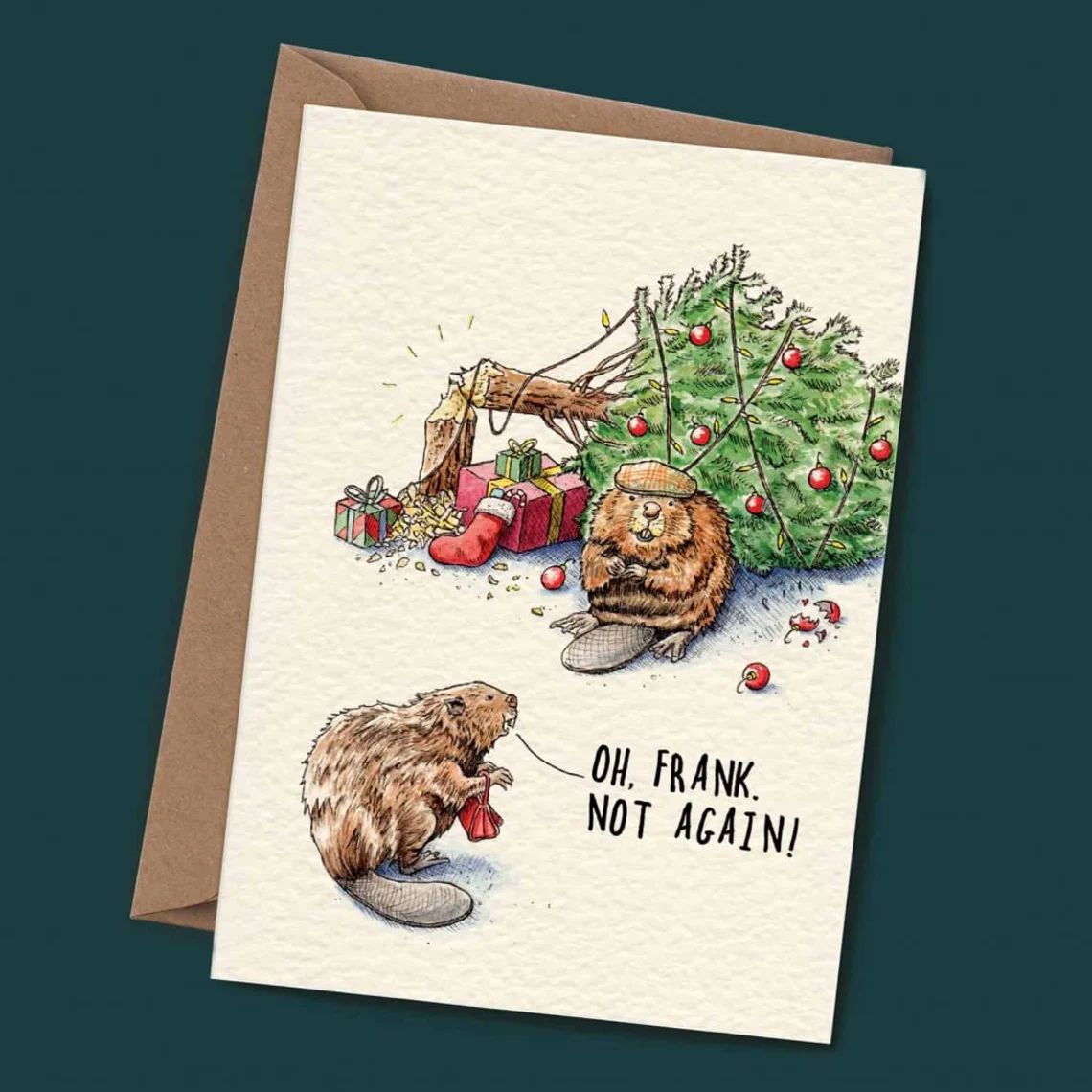 Pack of 8 Funny Christmas Set Of Cards