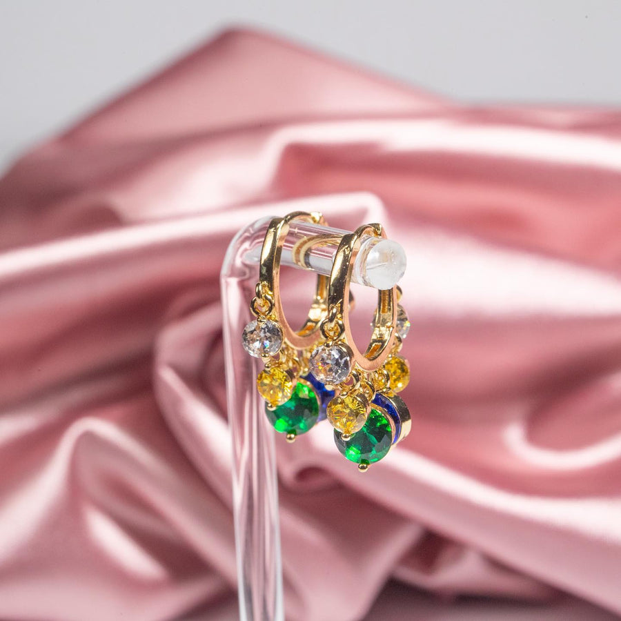 Shiny Ambilight Zircon Drops Hoops
