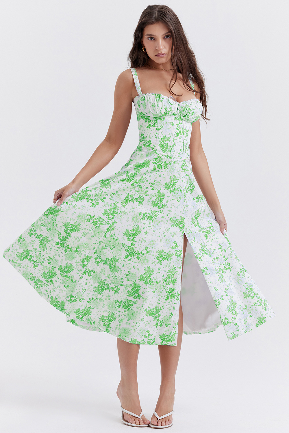 👗Comfortable Beauty-No underwire-Print Bustier Sundress😍Fits All Sizes Up To 4XL & 50% OFF