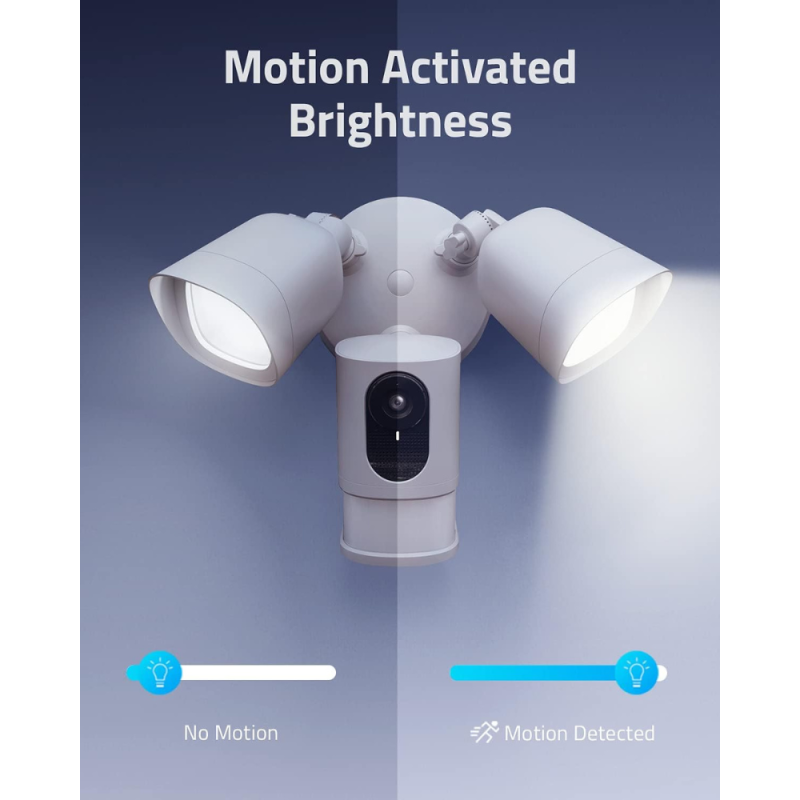 Eufy Security Floodlight Cam 2K Built-in AI 2-Way Audio