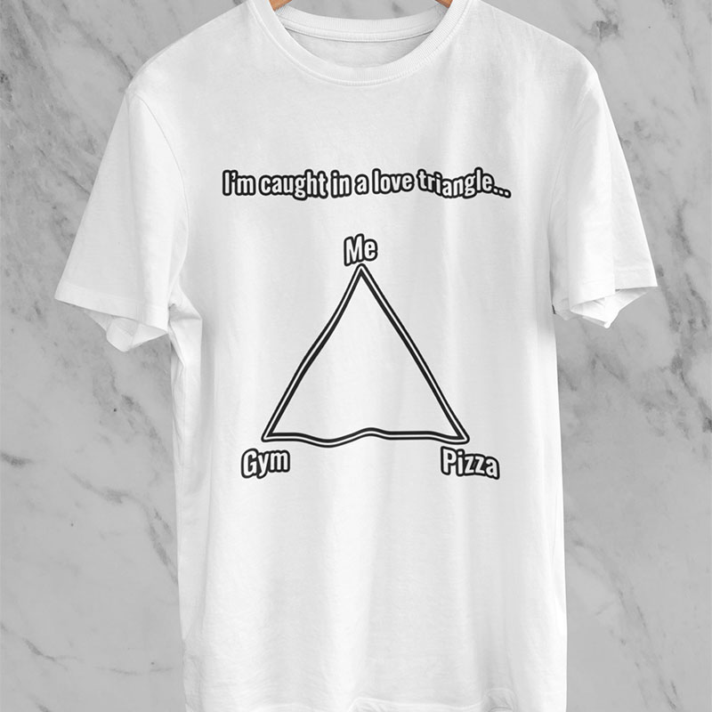 'GYM Love Triangle' T-shirt