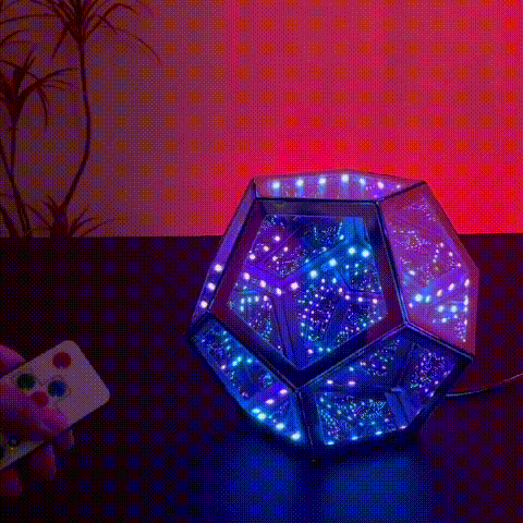 LITLAMP™ - Infinity Dodecahedron Night Lamp - ZULIE E-COMMERCE LLC DBA LIT LAMP