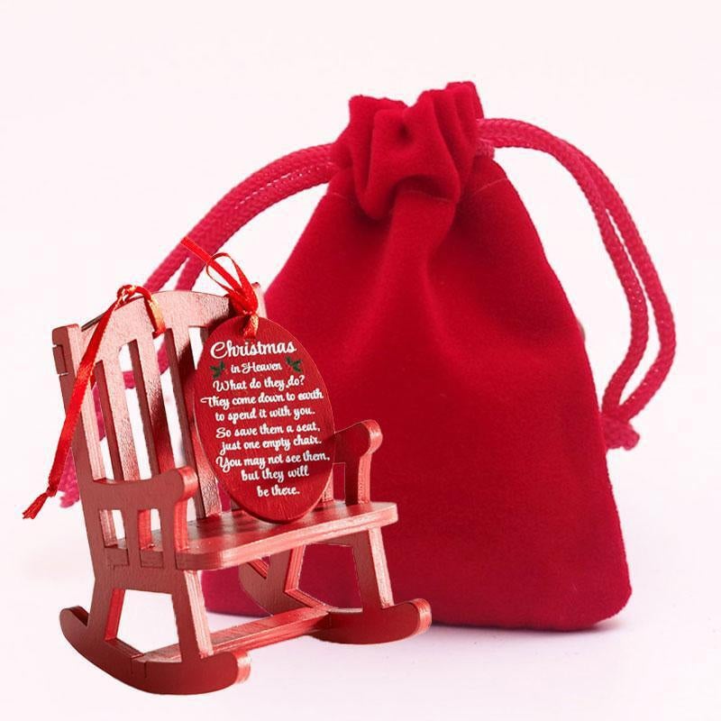Last Day 75% Off - 🎄Christmas in Heaven Rocking Chair Ornament❤️