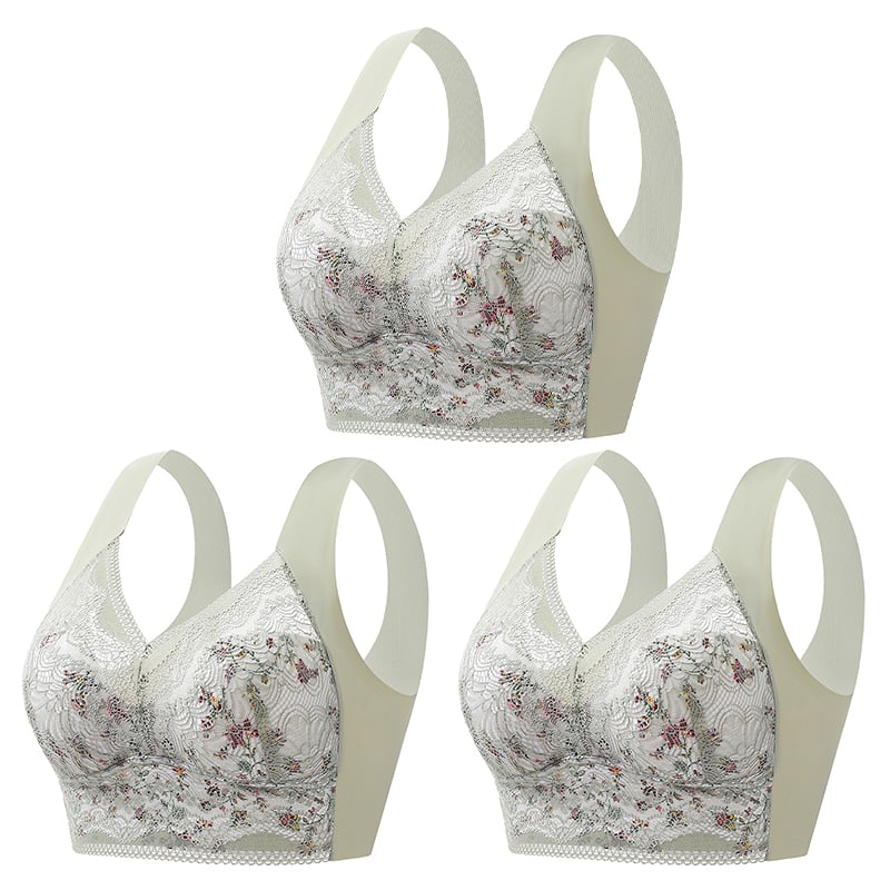 Pay 1 Get 3(3packs)🔥Plus Size Seamless Push Up Wireless Bra