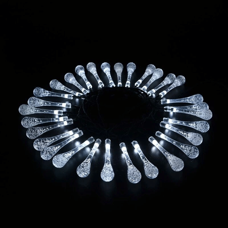 MAGICAL LED WATERDROP STRING LIGHT - 8 MODES SOLAR OUTDOOR FAIRY LIGHTS FOR CHRISTMAS PARTY LIGHTING