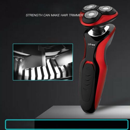 Rechargeable Cordless Electric Shaver Mens Razor Wet Dry Rotary Shaver+EU Plug