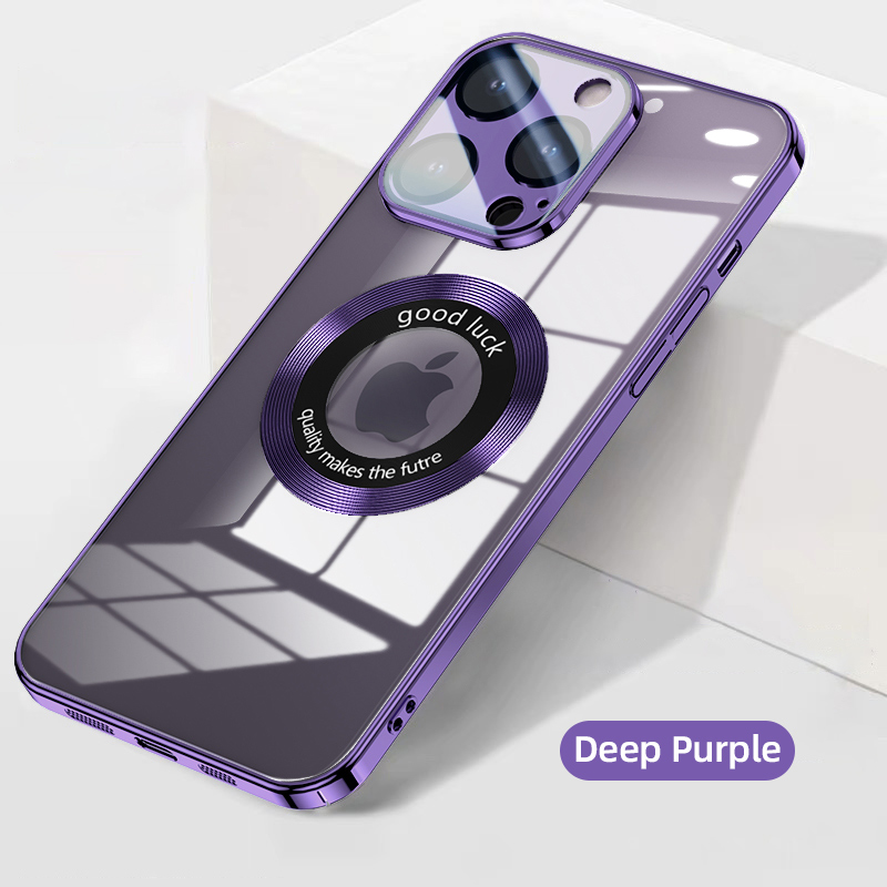 Transparent PC Lens All-Inclusive Magnetic Suction Case Cover for iPhone
