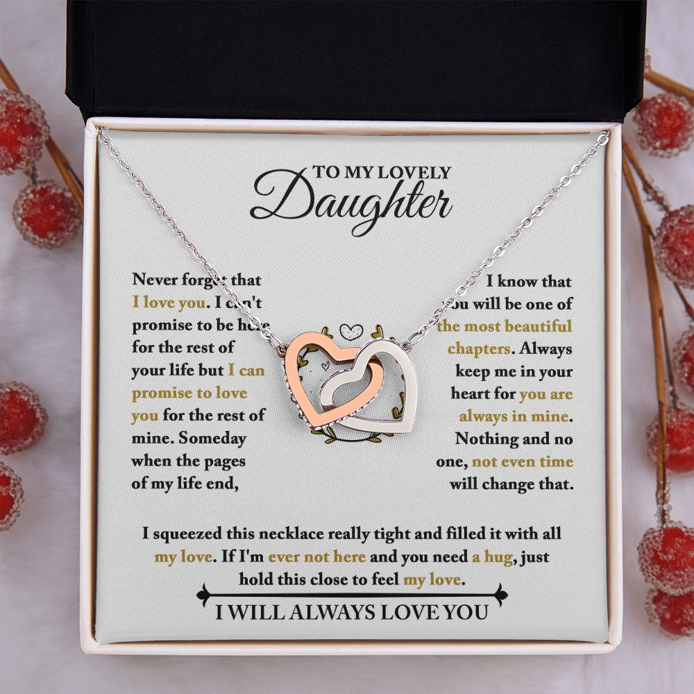 [Almost Sold Out] Daughter - Feel My Love - Interlocking Hearts Necklace
