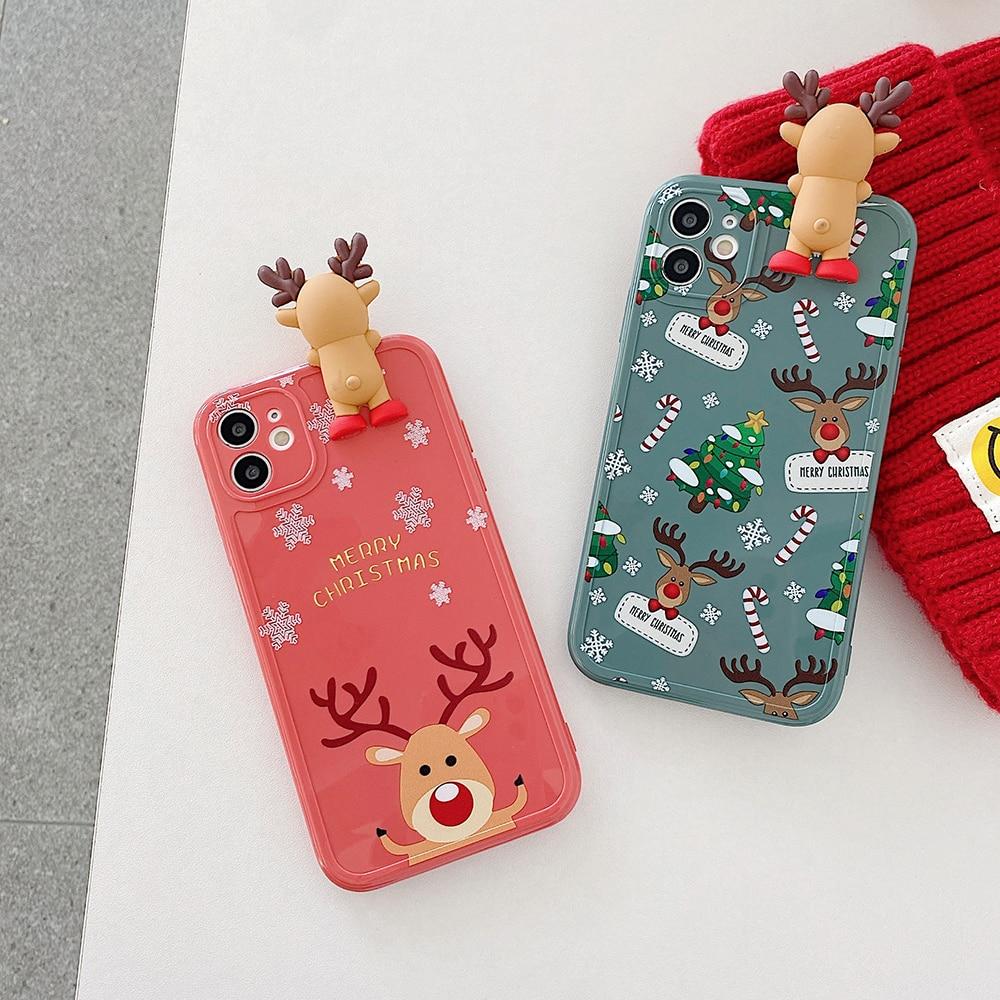 3D Christmas Deer Case