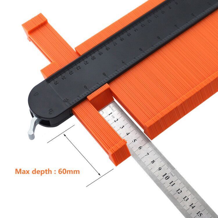 Multi-angle Measuring Ruler With Woodworking Drilling Bit Taking Type Locator