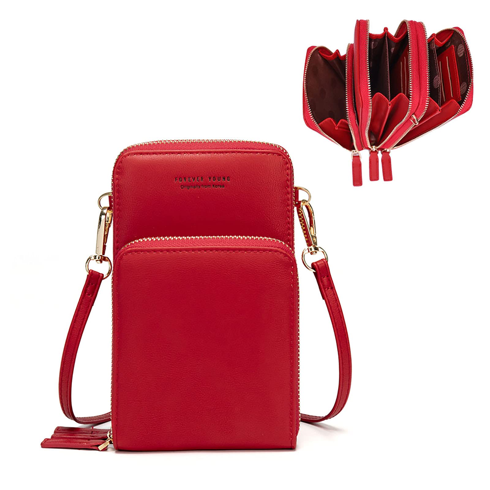 (🔥Hot Sale) 3 zipper Crossbody-Buy 2 Free Shipping