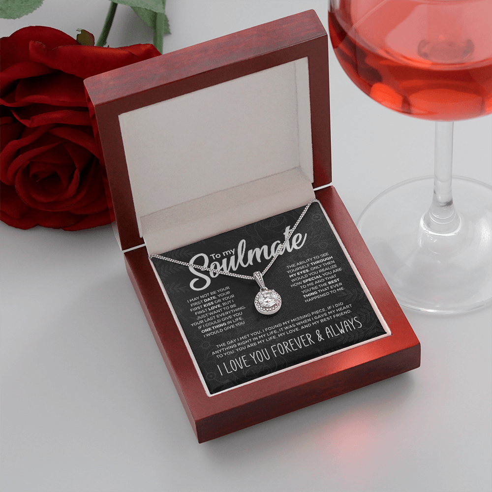 To My Soulmate Sparkling Pendant Set