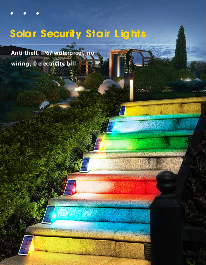 【🔥Hot sale - 50% OFF】Solar anti-theft staircase light