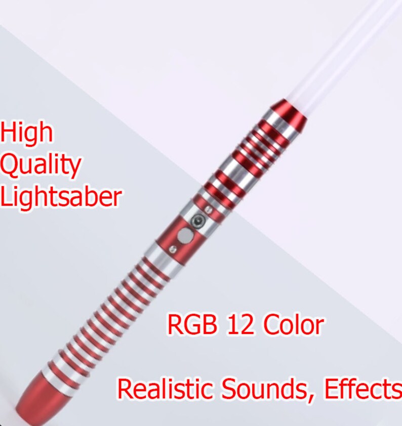 Lightsaber P, Removable PC blade, Saberforge, RGB 12 color, Lightsaber hilt with blade,  aluminium hilt, with USB charging cable, 6 set sound.