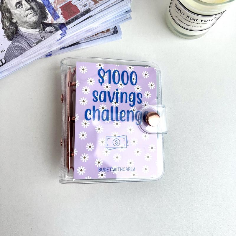 Mini Binder $1000 Savings Challenge binder
