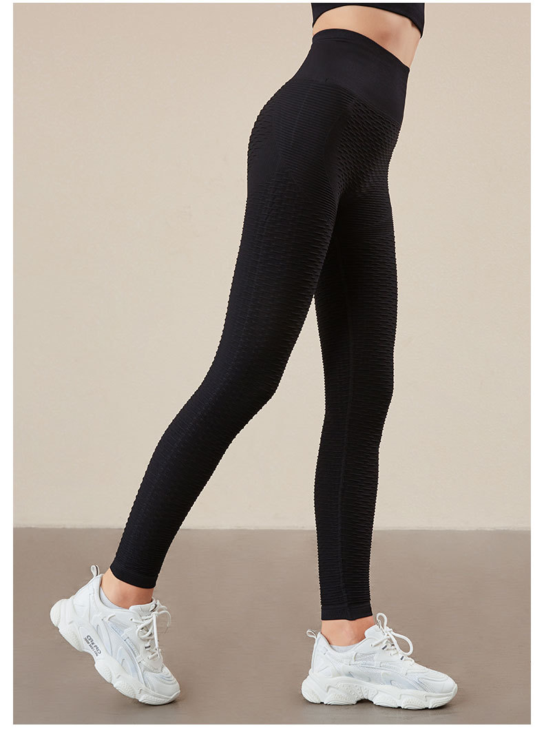 Pleated seamless knitted fitness yoga wear