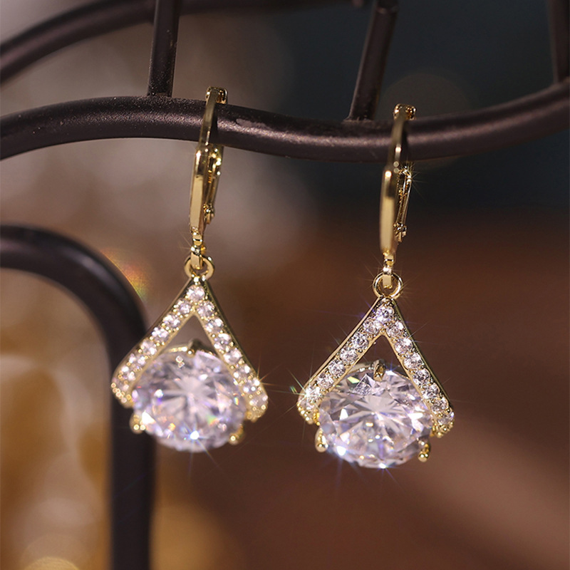 LAST DAY 49% OFF-Lab-Created Diamonds Water drops Earrings