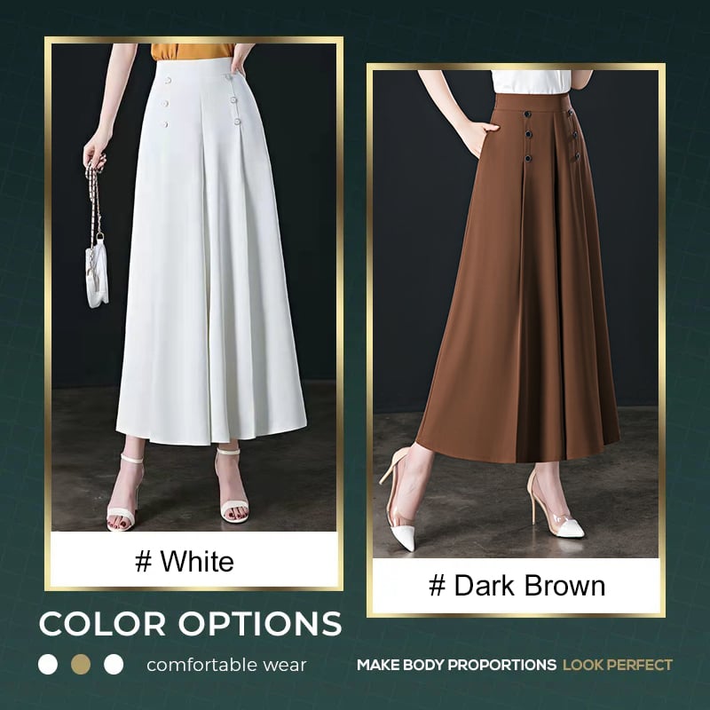 LAST DAY 49% OFF - [Cool and Slim] Stylish Pleated Wide-leg Pants