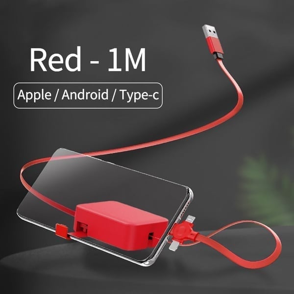(🔥Last Day Promotion-SAVE 50% OFF) -- 3-in-1 Data Cable Phone Stand - Buy 3 Get 2 Free & Free Shipping