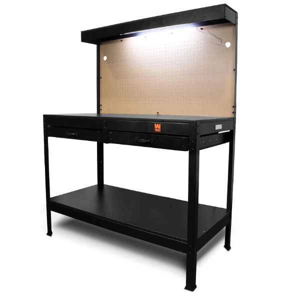 WEN 48-Inch Workbench with Power Outlets and Light