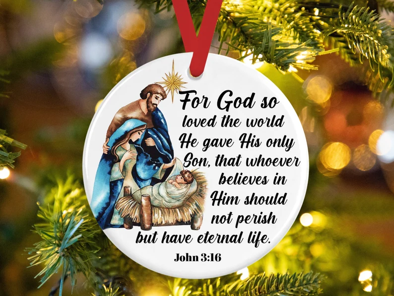 Nativity Scene Christmas Ornament