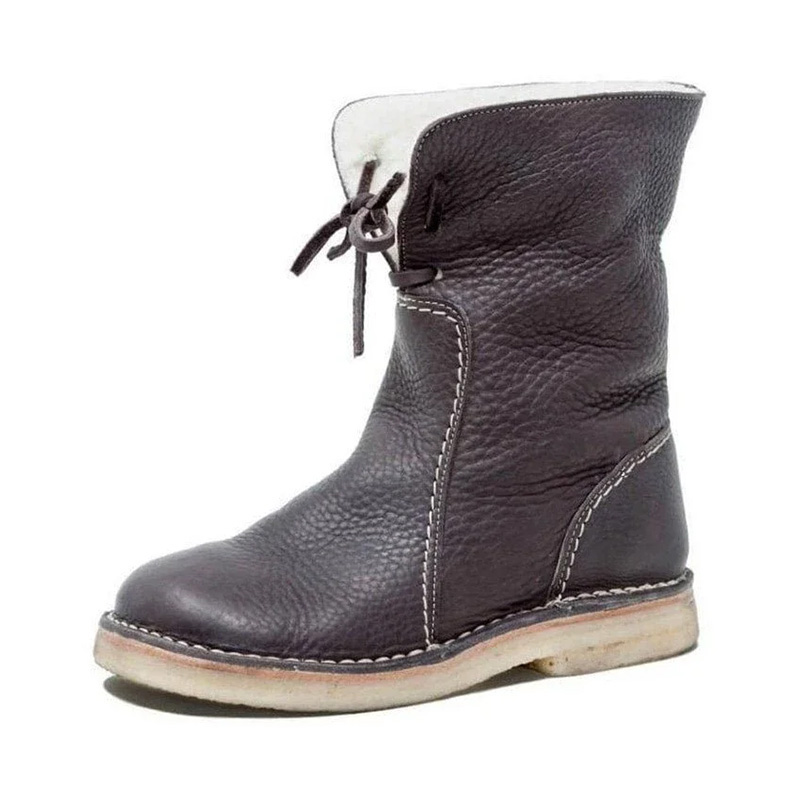 Vintage Buttery-Soft Waterproof Wool Lining Boots