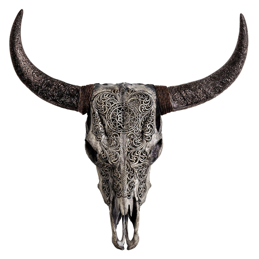 STOCK IS LIMITED🔥Hand-Carved Decorated Cow Skull - FIRST COME FIRST SERVED!