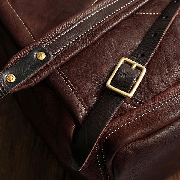 Chicinskates Leather Large-Capacity Retro Handmade Travel Backpack