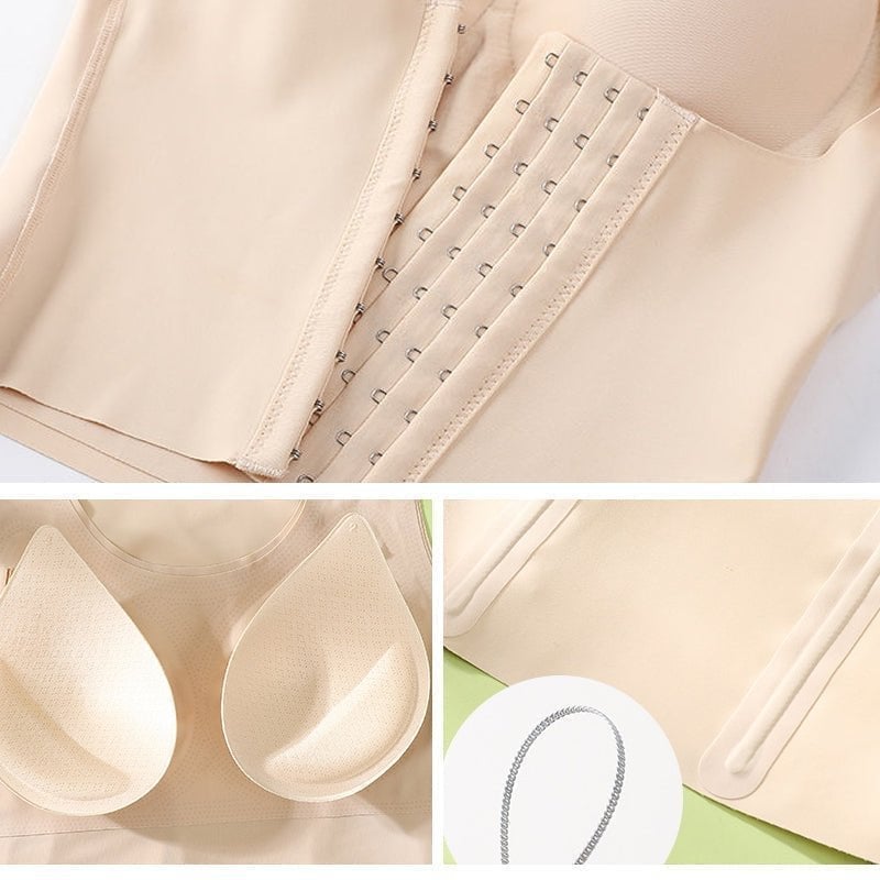 WOMEN  3-in-1 Waist Buttoned Bra Shapewear