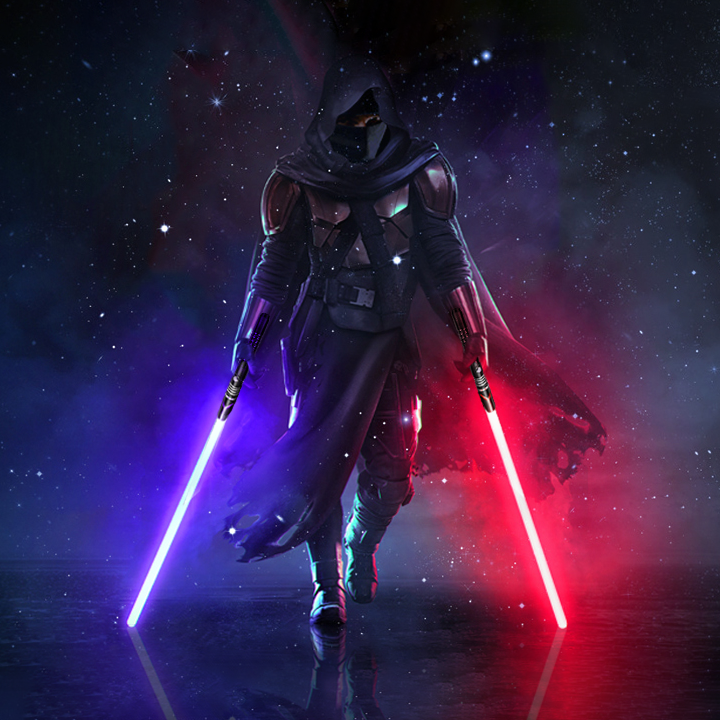 Mandalorian Inspired Lightsaber With Color Changing Blade & Realistic Sound Effects For Cosplay