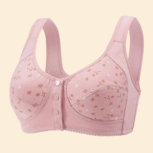 SweetFloral – Full Cotton Front Closure Bra