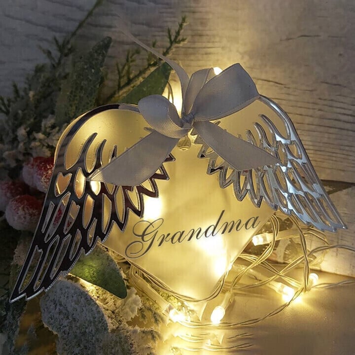 Last Day 49% OFF - 👼Heart With Angel Wings Memorial Ornament