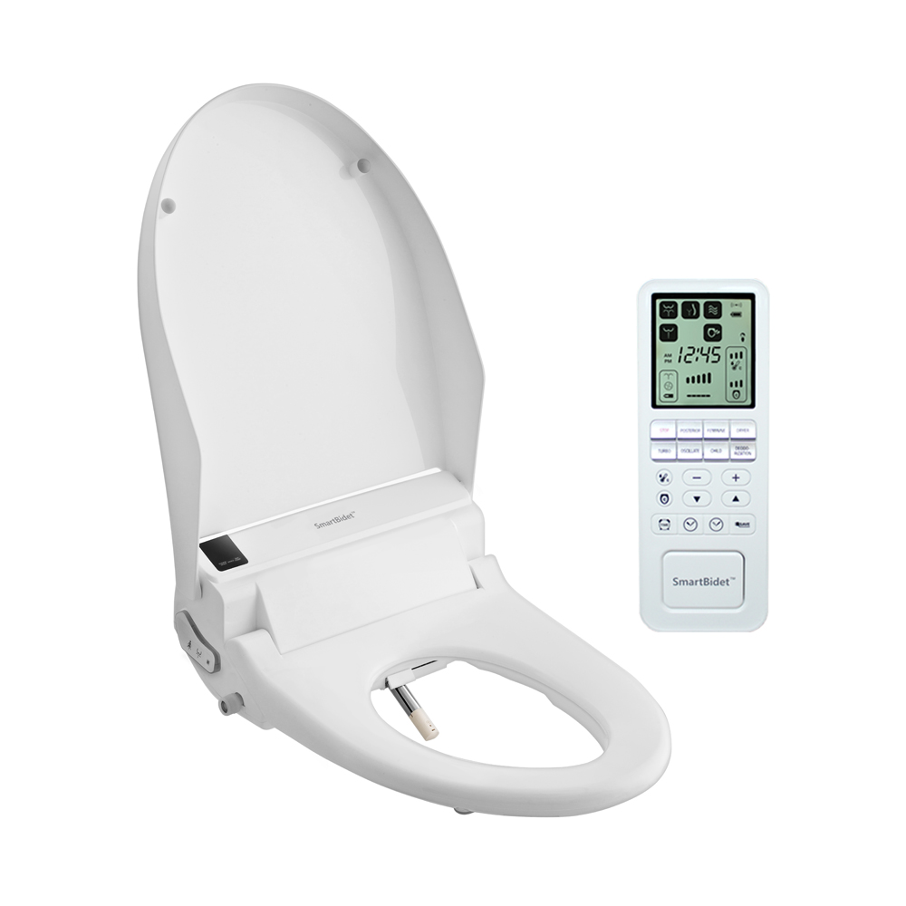 SmartBidet Elongated Electric Bidet Toilet Seat in White