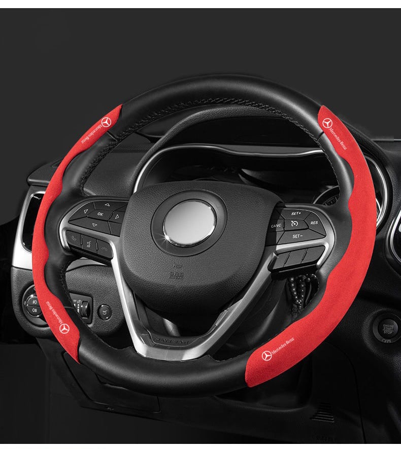 Suede Steering Wheel Cover(1 Pair)