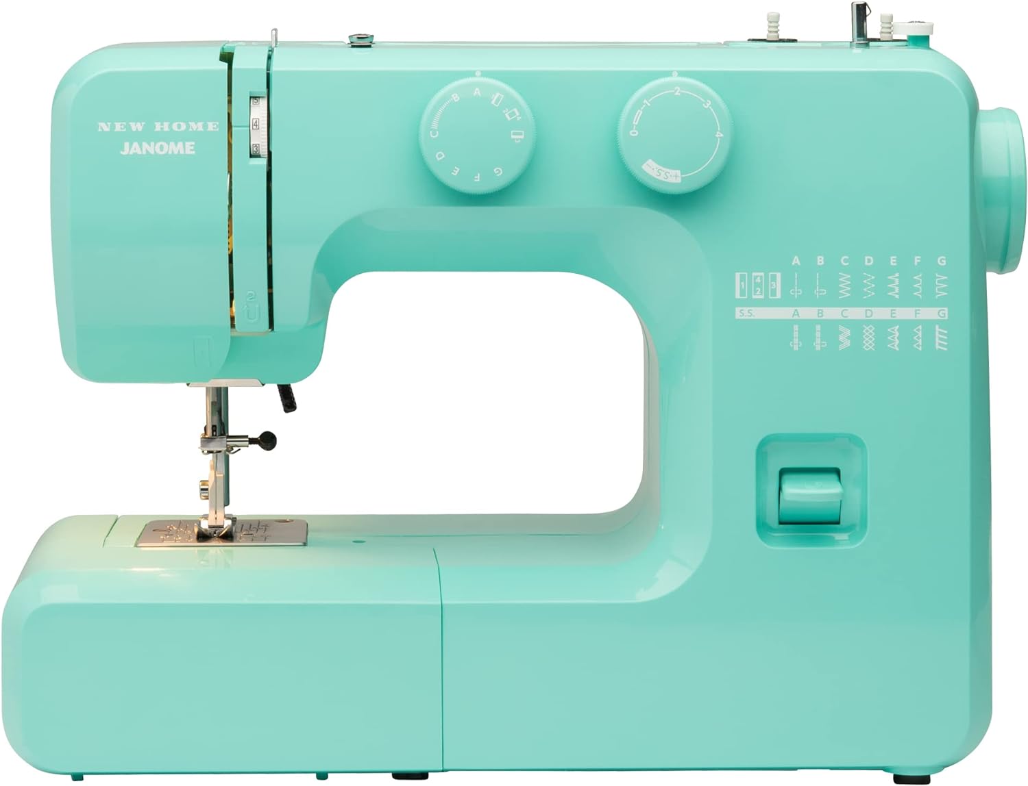 Janome Easy to Use Sewing Machine with Interior Metal Frame Bobbin Diagram