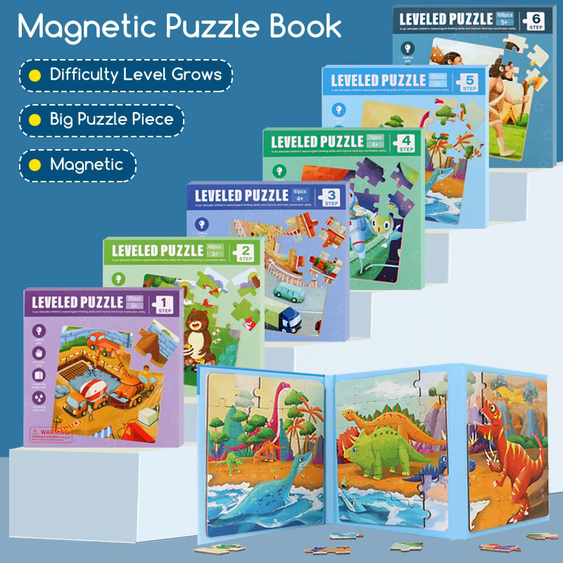 (🌲Early Christmas Sale- SAVE 49% OFF)3-in-1 Magnetic Jigsaw Puzzle Book-BUY 2 GET 8% OFF & FREE SHIPPING